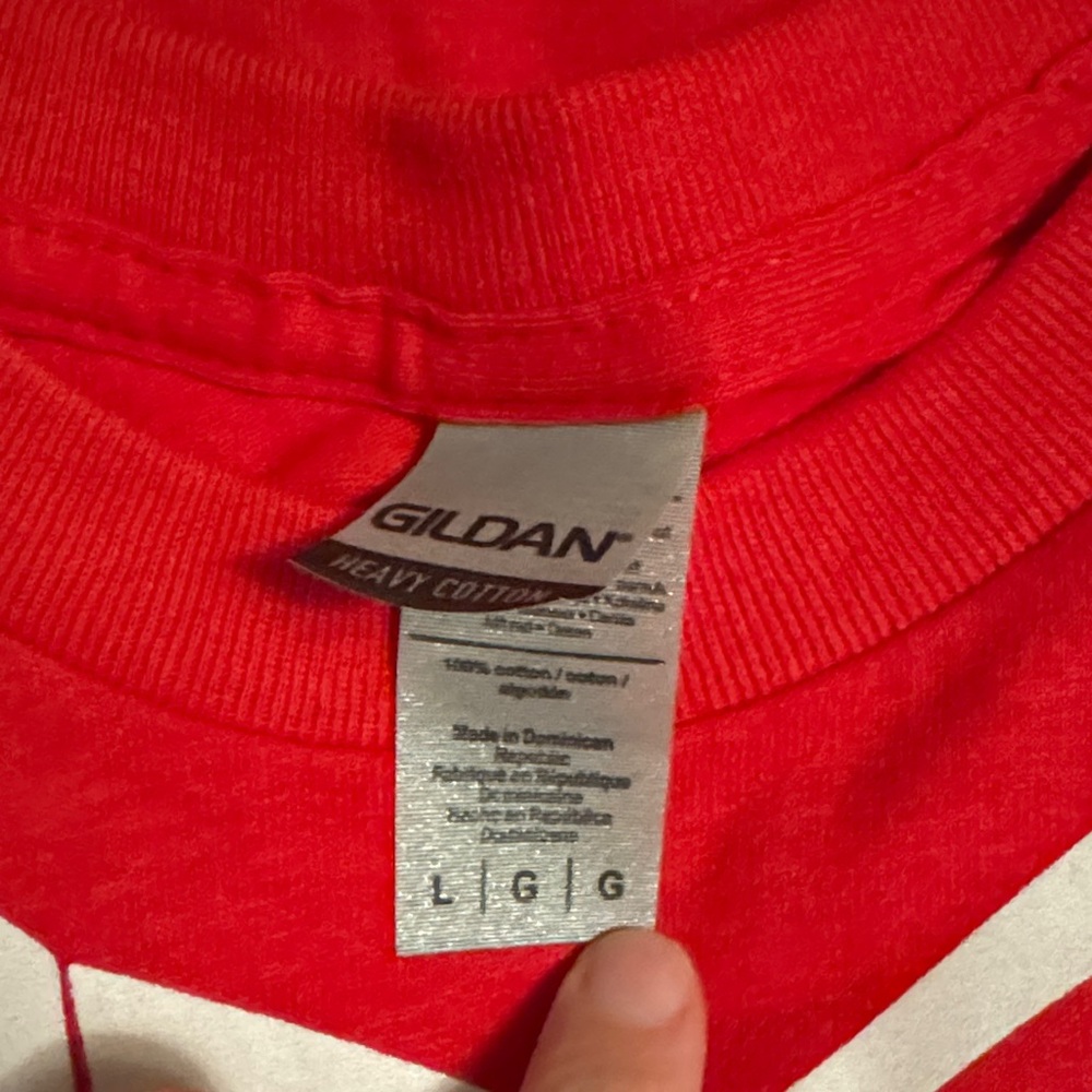 Gildan Red Tuxedo Graphic Tee - Picture 2 of 2